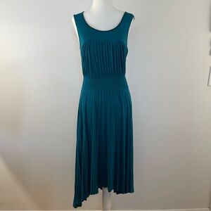 Anthropologie Girls From Savoy Sleeveless Teal Blue Dress Size XS EUC